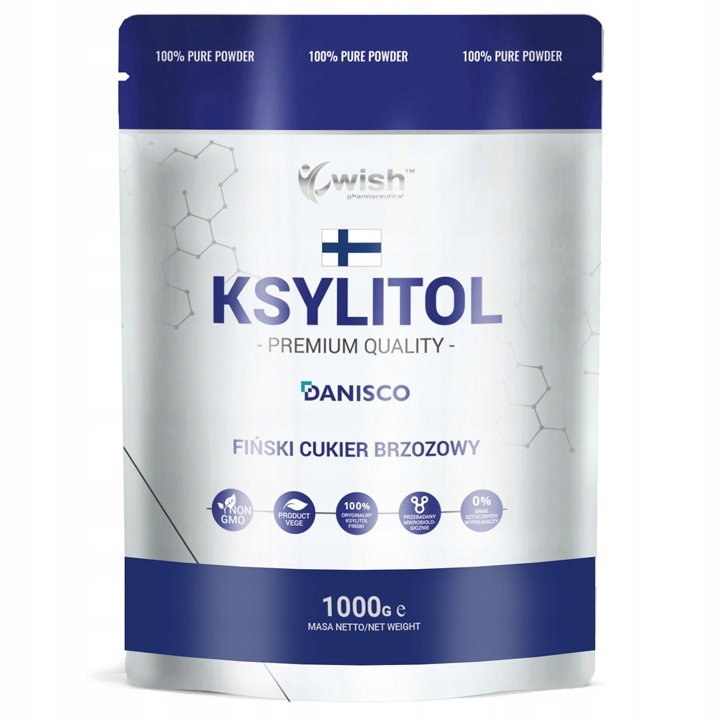 Wish Xylitol 1 kg – 100% natürlicher Birkenzucker, ideal als kalorienfreier Zuckerersatz. Vegan, glutenfrei und ohne Zuckerzusatz
