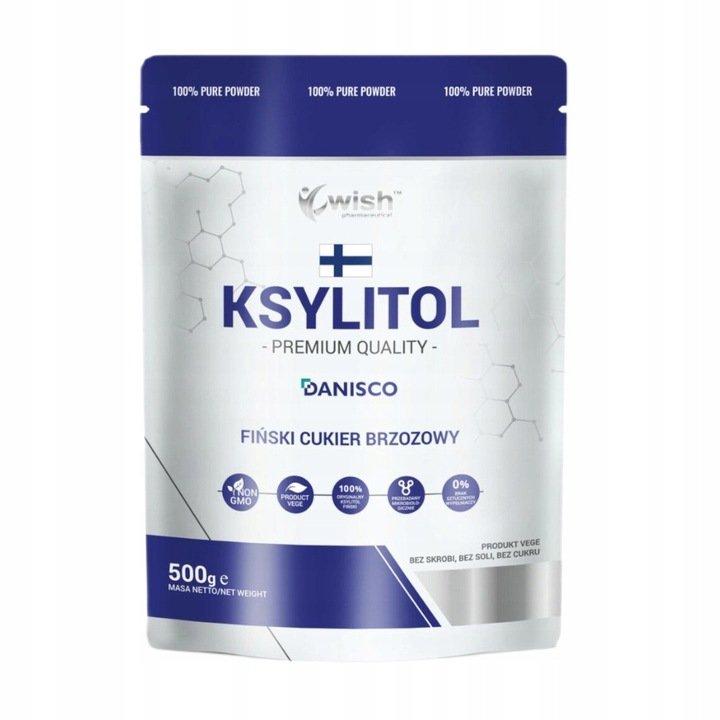 Wish Xylit 500 g – 100% natürlicher Birkenzucker, idealer kalorienfreier Zuckerersatz, vegan, glutenfrei, ohne Zuckerzusatz