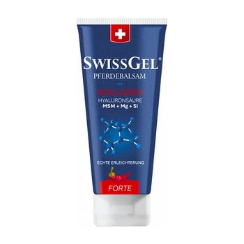 SwissGel, Pferdesalbe mit marinem Kollagen Forte, Wärmend, 200 ml: Effektive Salbe zur intensiven Erwärmung und Entspannung von Muskeln und Gelenken, unterstützt durch marines Kollagen