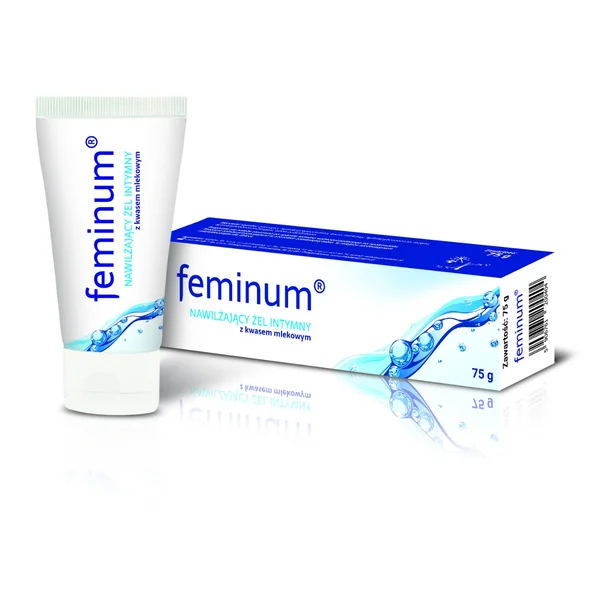 Feminum Feuchtigkeitsgel mit Milchsäure für die Intimpflege, hilft bei Trockenheit und sorgt für langanhaltende Feuchtigkeit im Intimbereich