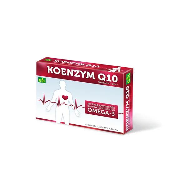 GAL Coenzym Q10 Kapseln mit Leinöl, Omega-3 und Vitamin E zur Unterstützung von Energie und Zellschutz vor oxidativem Stress
