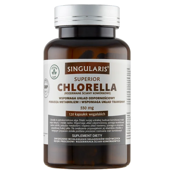 Singularis Chlorella Kapseln für Entgiftung, Immunsystem und gesunde Verdauung, 120 Kapseln
