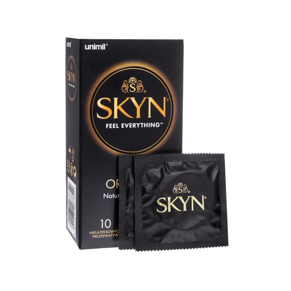 Unimil Skyn Original Kondome, latexfrei, aus Polyisopren, 10 Stück, mit langanhaltendem Gleitmittel für ein natürliches Gefühl