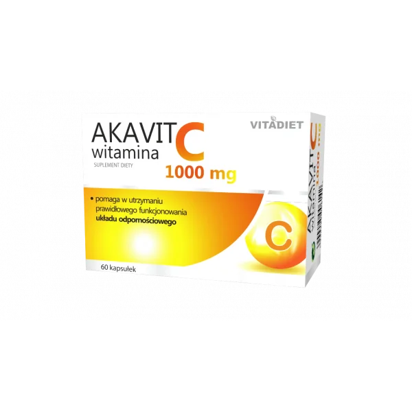 Akavit Vitamin C 1000 mg Kapseln zur Unterstützung des Immunsystems und des antioxidativen Schutzes