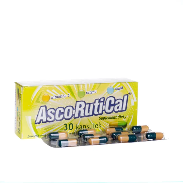 Ascorutical Kapseln mit Vitamin C, Rutin und Kalzium zur Unterstützung des Immunsystems und der allgemeinen Gesundheit