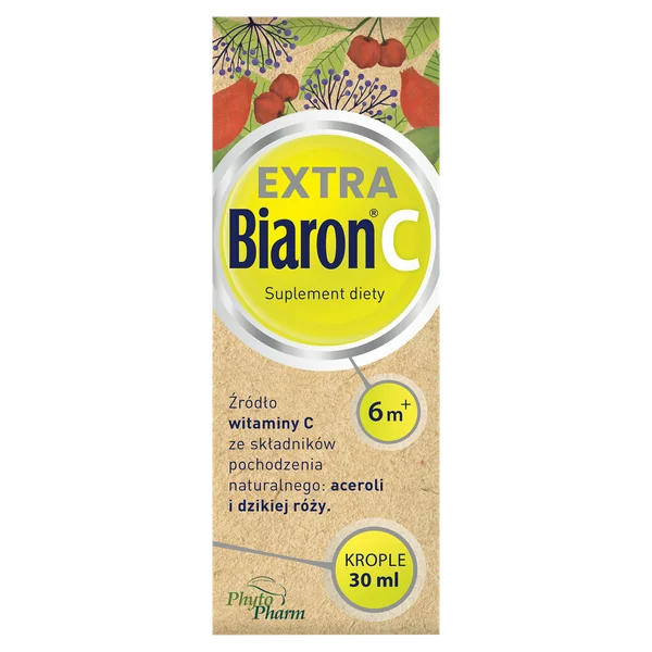 Biaron® C Extra Tropfen, natürliche Quelle von Vitamin C aus Acerola und Hagebutte, in einer praktischen Flasche für den täglichen Bedarf