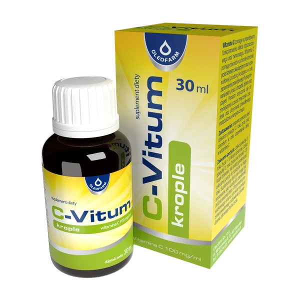 C-Vitum Vitamin C Tropfen 30 ml für Kinder ab 3 Jahren und Erwachsene. Unterstützt das Immunsystem und fördert die Kollagensynthese. Praktische Dosierung