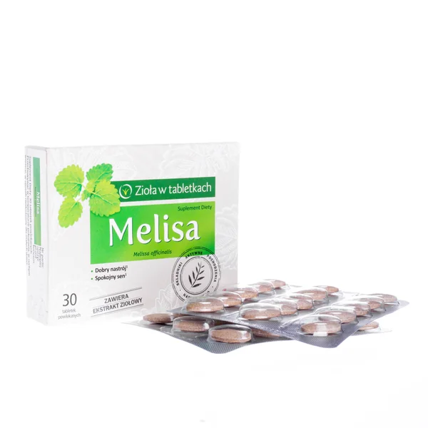 Melissenextrakt in Tablettenform zur Förderung von Entspannung und besserem Schlaf. Unterstützt das körperliche und geistige Wohlbefinden