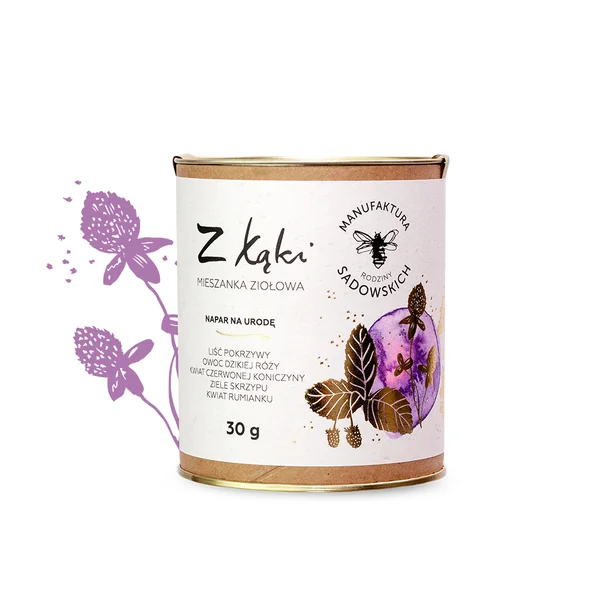 Pasieki Rodziny Sadowskich Kräutertee aus der Wiese – natürliche Teemischung zur Unterstützung des Immunsystems und der Entgiftung.