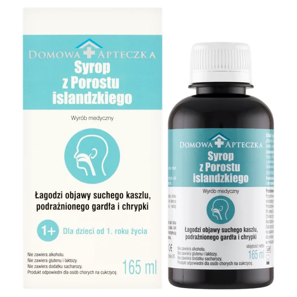 Hausapotheke Islandmoos-Sirup, natürlicher Hustenlösungsirup für Kinder zur Linderung von trockenem Husten und gereiztem Hals