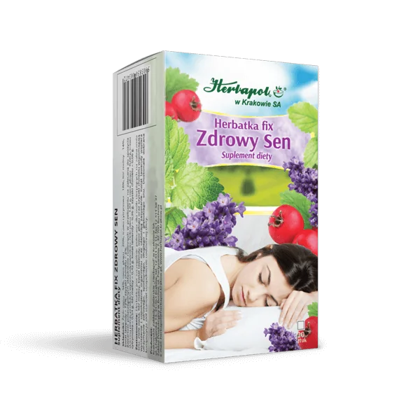 Herbapol Kraków Schlaftee mit Haferkraut, Melisse und Lavendel zur Unterstützung eines ruhigen Schlafs und der Beruhigung des Körpers