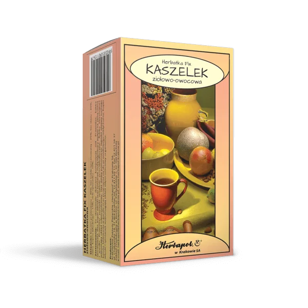 Herbapol Kaszelek Fix Tee in Teebeuteln, eine Kräutermischung zur Linderung von Husten und Beruhigung des Halses mit Eibisch, Spitzwegerich und Fenchel