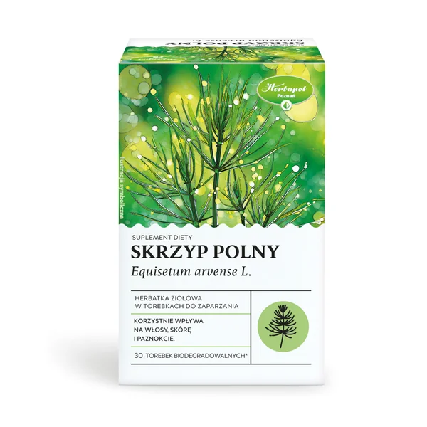 Schachtelhalm Tee in einem Beutel für die Förderung der Hautgesundheit und des Harnsystems