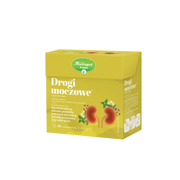 Herbapol Poznań Harnwegstee in Teebeuteln zur Unterstützung des Harnsystems mit natürlichen Kräutern wie Brennnessel, Wacholder und Echinacea