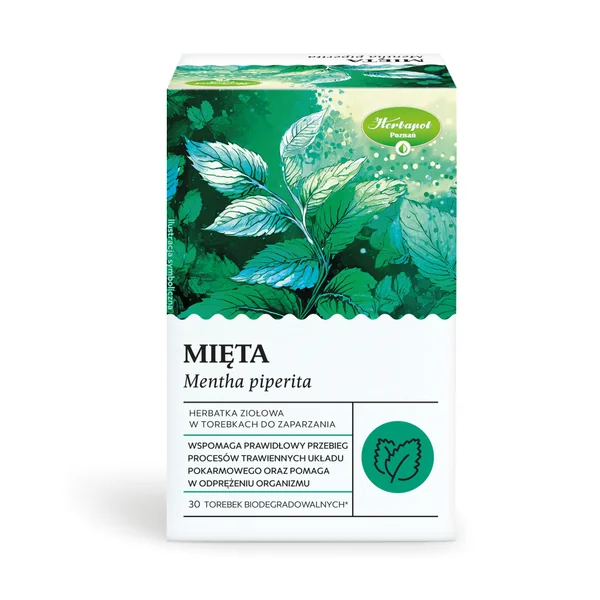 Pfefferminztee in Teebeuteln, ideal für eine beruhigende und verdauungsfördernde Tasse Tee