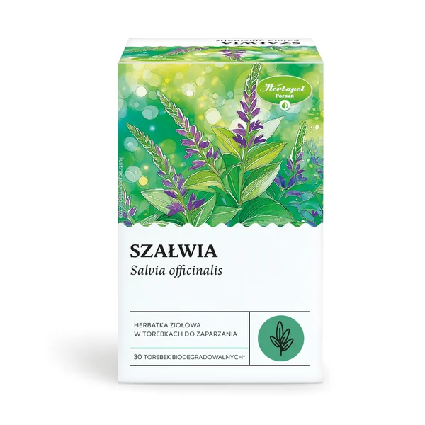 Salbeitee von Herbapol, 30 Teebeutel zur Unterstützung der Verdauung und Linderung von Bauchschmerzen