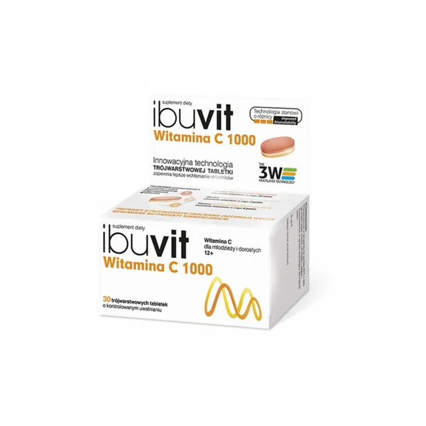 Vitamin C 1000 mg Tabletten mit kontrollierter Freisetzung – Nahrungsergänzung für Immunsystem, Energie und Zellschutz, 30 Stück