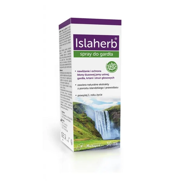 Islaherb Spray für den Rachen, 30 ml, schützt und befeuchtet den Hals mit natürlichen Extrakten aus Islandmoos und Eibisch. Für Kinder ab 1 Jahr