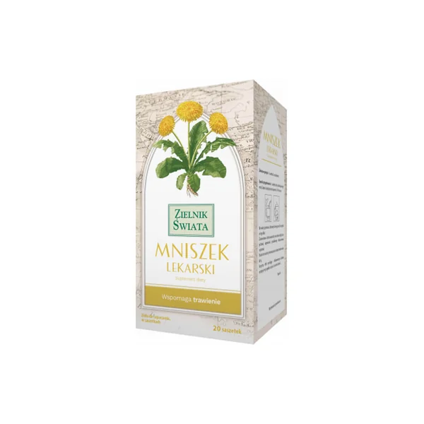 Löwenzahnkraut in Teebeuteln zur Förderung der Verdauung und Unterstützung der Leber- und Magenfunktion