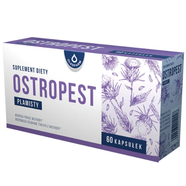 Mariendistel Kapseln von Oleofarm in einer Packung mit 60 Kapseln, unterstützt die Leberfunktion und fördert die Verdauung auf natürliche Weise