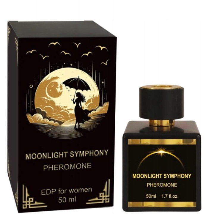 Moonlight Symphony Damenparfüm mit Feromonen in edler Verpackung. Zarter und verführerischer Duft, der die Sinne verführt