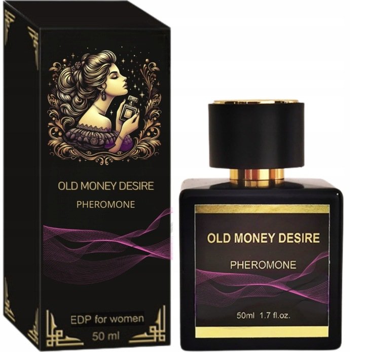 Parfüm Old Money Desire für Damen, das mit starken Feromonen wirkt und Selbstbewusstsein und Verführungskraft verstärkt. Eleganter Duft für besondere Momente