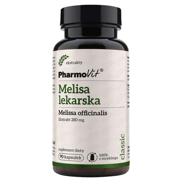 Pharmovit Melisse Kapseln – unterstützt Entspannung, fördert gesunden Schlaf und hilft der Verdauung, 90 Kapseln