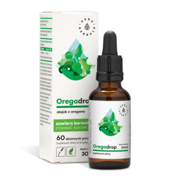 Aura Herbals Oregano-Öl Tropfen zur Unterstützung des Immunsystems, mit antioxidativen Eigenschaften und 100% natürlichen Zutaten