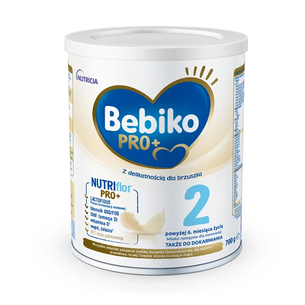 Bebiko PRO+ 2 Folgemilchpulver für Babys ab 6 Monaten, 700 g. Ideale Ergänzung zur Säuglingsernährung für gesunde Entwicklung