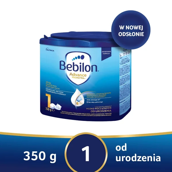 Bebilon 1 Pronutra Advance Anfangsnahrung für Säuglinge, 350g, für eine gesunde Entwicklung ab der Geburt