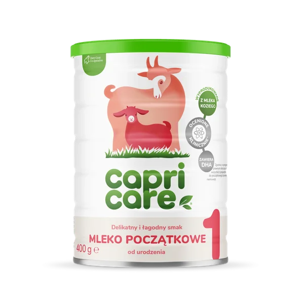 Capricare 1 Ziegenmilch-Säuglingsnahrung Pulver 400 g für Neugeborene und Babys, angereichert mit wichtigen Nährstoffen und Vitaminen