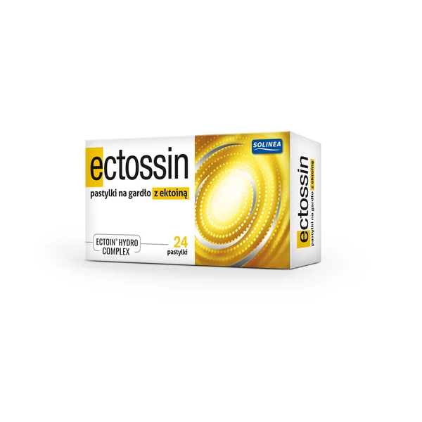 Ectossin Lutschtabletten mit Ectoin zur Linderung von Halsschmerzen, Heiserkeit und Trockenheit im Hals. Effektive Befeuchtung und Regeneration der Schleimhäute