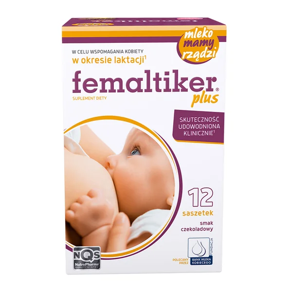 Femaltiker® Plus – Nahrungsergänzung für stillende Mütter zur Unterstützung der Milchproduktion mit Schokoladengeschmack und Malzextrakt