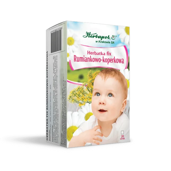 Kamille und Fenchel Kräutertee für Kinder von Herbapol, ideal bei Verdauungsproblemen und zur Entspannung