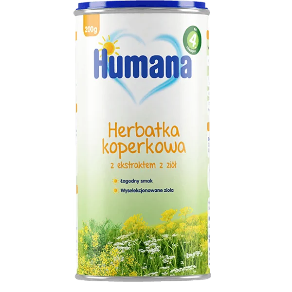 Humana Fencheltee für Babys ab 4 Monaten, einfach zuzubereiten, unterstützt die Verdauung und ist ideal für die ersten Teeerfahrungen