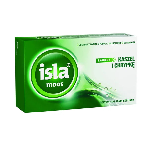 Isla® Moos Lutschtabletten mit Isländischem Moos für die Linderung von Husten und Halsbeschwerden. Das Medizinprodukt hat einen neutralen Geschmack
