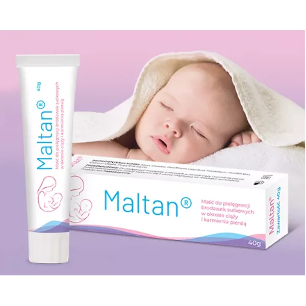 Maltan Salbe zur Pflege der Brustwarzen während der Schwangerschaft und Stillzeit – hilft bei Rissen und sorgt für eine bessere Hautelastizität.
