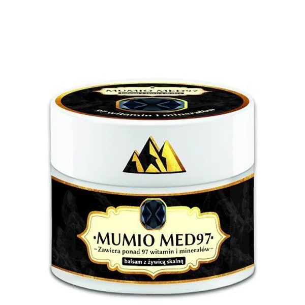 Mumio Med97 Balsam mit Harz, 150 ml, Verpackung des Produkts, Hautpflege, natürliche Regeneration und Schmerzlinderung