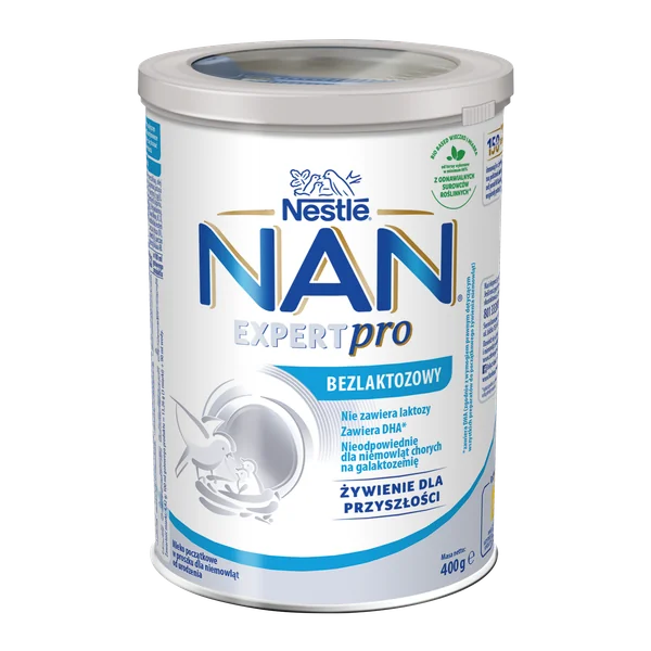 Nestlé NAN Laktosefrei Anfangsmilchpulver für Säuglinge ab Geburt, 400 g
