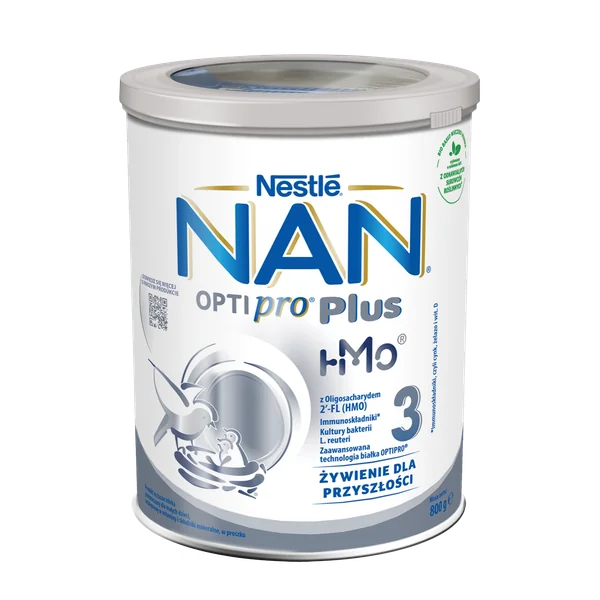 Nestlé NAN Optipro Plus 3 HM-0 800g, modifiziertes Milchpulver für Kinder ab 1 Jahr, unterstützt das Wachstum und das Immunsystem
