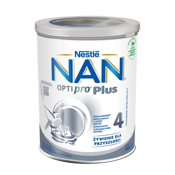 Nestlé Nan Optipro Plus 4 Milchpulver für Kinder ab 2 Jahren, 800 g Dose, hochwertige Nährstoffe für das Wachstum und die Entwicklung von Kleinkindern