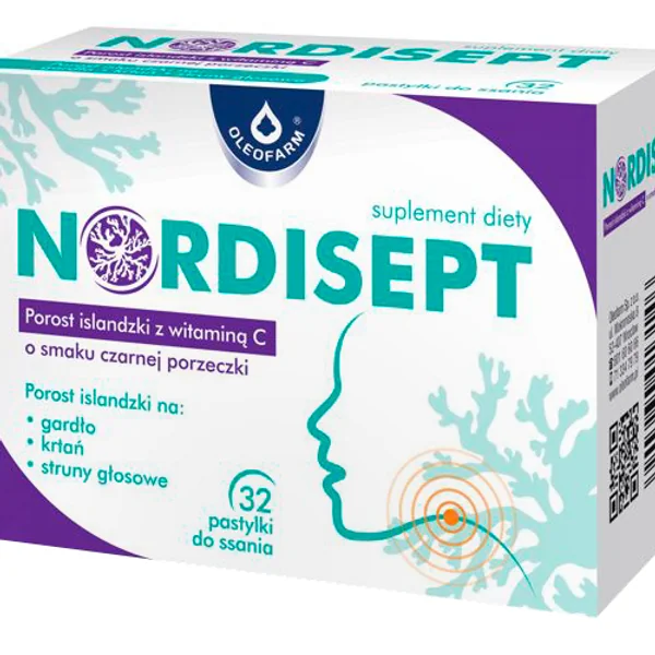 Nordisept Lutschtabletten mit Isländischem Moos und Vitamin C zur Unterstützung des Immunsystems und Linderung von Halsschmerzen