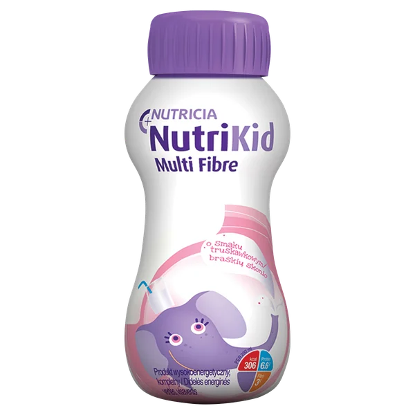 NutriKid Multi Fibre 200 ml – hochenergetische flüssige Nahrungsergänzung für Kinder zur Unterstützung der Ernährung bei Krankheit und Genesung