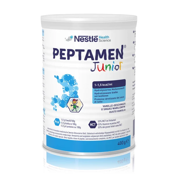 Peptamen Junior – peptidbasierte Ernährung für Kinder über 1 Jahr zur Unterstützung bei Mangelernährung und Verdauungsstörungen