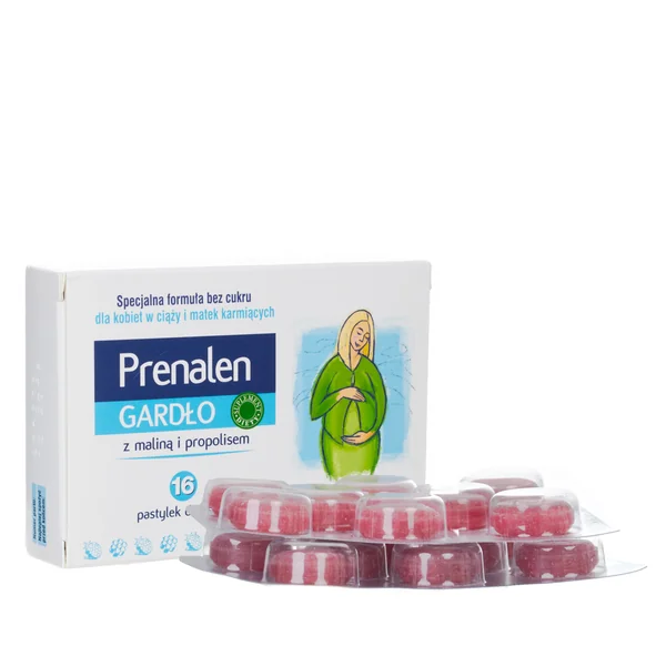 Prenalen Hals Lutschtabletten für schwangere und stillende Frauen mit Propolis und Vitamin C zur Unterstützung der Schleimhäute im Hals