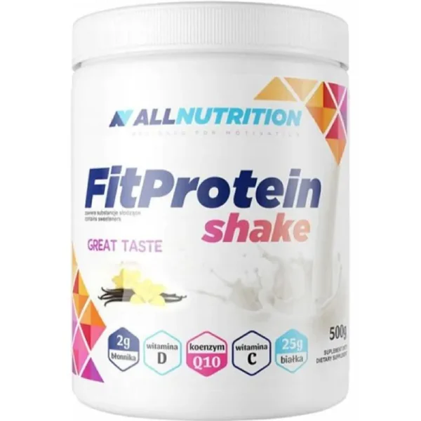 ALLNUTRITION FitProtein Shake Vanille 500g Eiweißpulver für aktive Frauen zur Unterstützung des Muskelaufbaus und der Regeneration