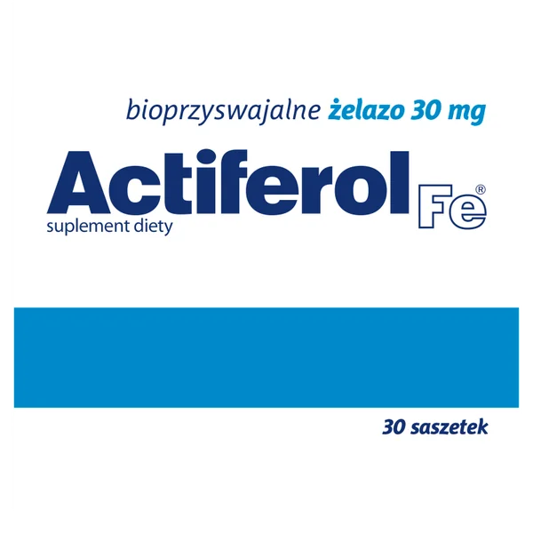 Actiferol Fe, bioverfügbares Eisen zur Unterstützung der Gesundheit, zur Behandlung von Eisenmangel und für eine bessere Blutbildung, in praktischen Beuteln