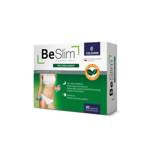 Be Slim Grüner Kaffee – natürliche Tabletten zur Gewichtsreduktion mit grünem Kaffee, grüner Tee, Vitamin B6 und B12