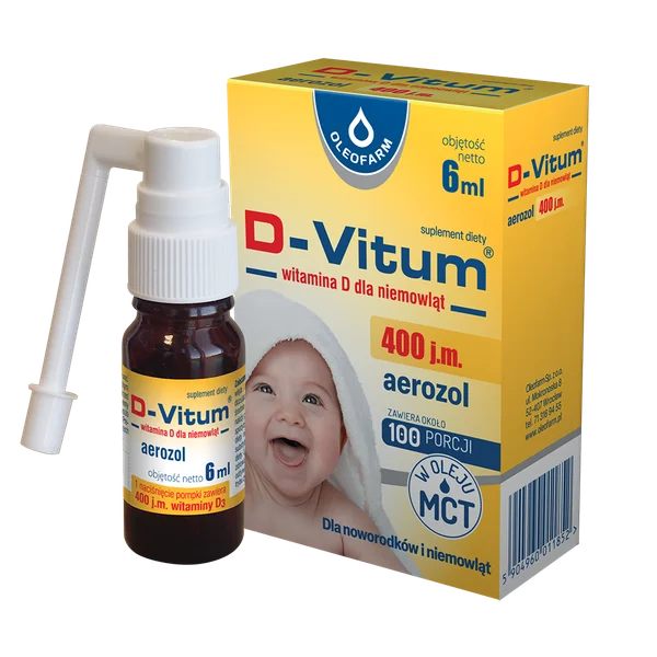 D-Vitum 400 IE Aerosol für Neugeborene und Kinder zur Unterstützung der Rachitisprophylaxe und Vitamin D Versorgung