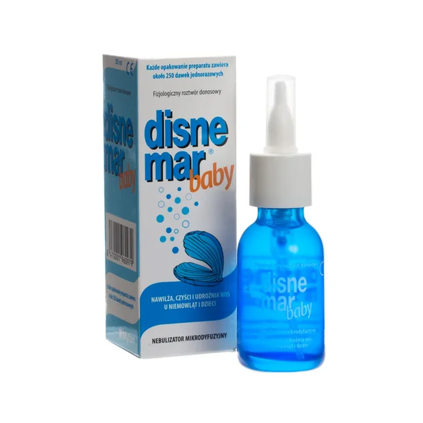 Disnemar Baby Meerwasser Nasenspray in einer 25 ml Flasche für die sanfte Nasenhygiene von Babys und Kleinkindern